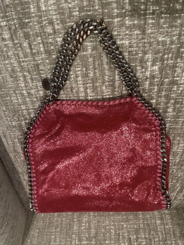 STELLA MCCARTNEY Falabella Leder 2way Tote Schultertasche Rot - Bild 13 von 24