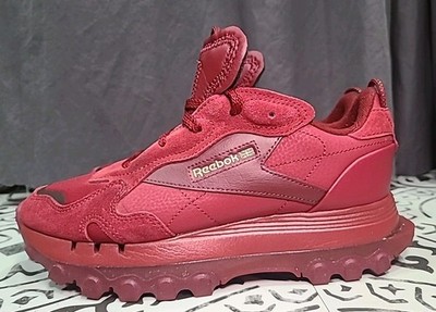 Reebok Cardi B x Wmns Classic Leather Triathlon Red Sz 8 Women Platform Sneaker 