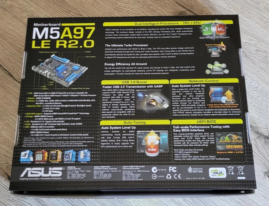 ASUS M5A97 LE R2.0 AM3+ Mainboard + AMD FX-6300 6x 3,5 GHz Black Edition CPU ! - Bild 4 von 4