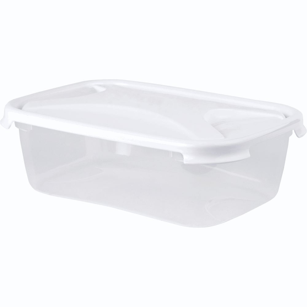 WHAM Cuisine Rectangular Food Box With Lid 4.5L Clear/Ice White