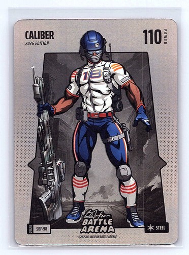 CALIBER (Caleb Williams) Bo Jackson Battle Arena #SBF-98 Silver Battlefoil Steel