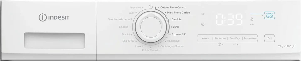 Lavatrice INDESIT Standard 7 Kg classe A 1200 giri IMA 762 MY TIME IT - Immagine 4 di 4