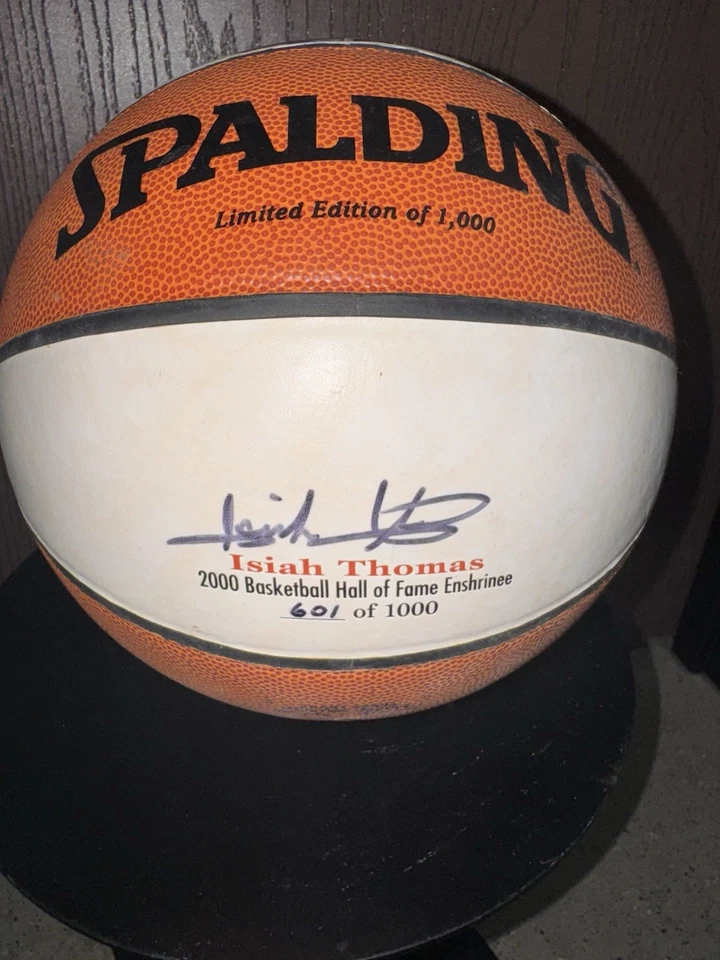 Isiah Thomas Autographed Basketball, Limited Edition #601 Of 1,000 and Jersey - Image 2 of 4