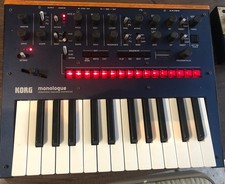 Korg Monologue Monophonic 25 Key 16 Step Sequencer Midi Analog Synthesizer blue