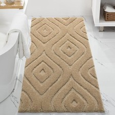 Bathroom Rugs Runner Non Slip Mats for Bathroom Floor, 24x47 Beige