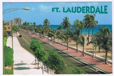 Postcard Fort Lauderdale Beach North Along A1A Florida