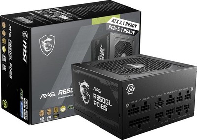 MSI MAG A850GL PCIE 5 & ATX 3.0 Gaming-Netzteil   voll modular   80 Plus Gold