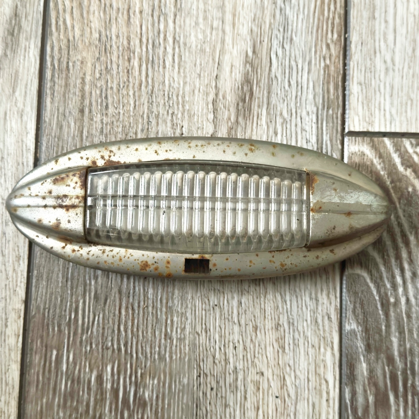 Original 1947 1948 1949 Hudson Truck Interior Dome Light Glass Lens w/Bezel