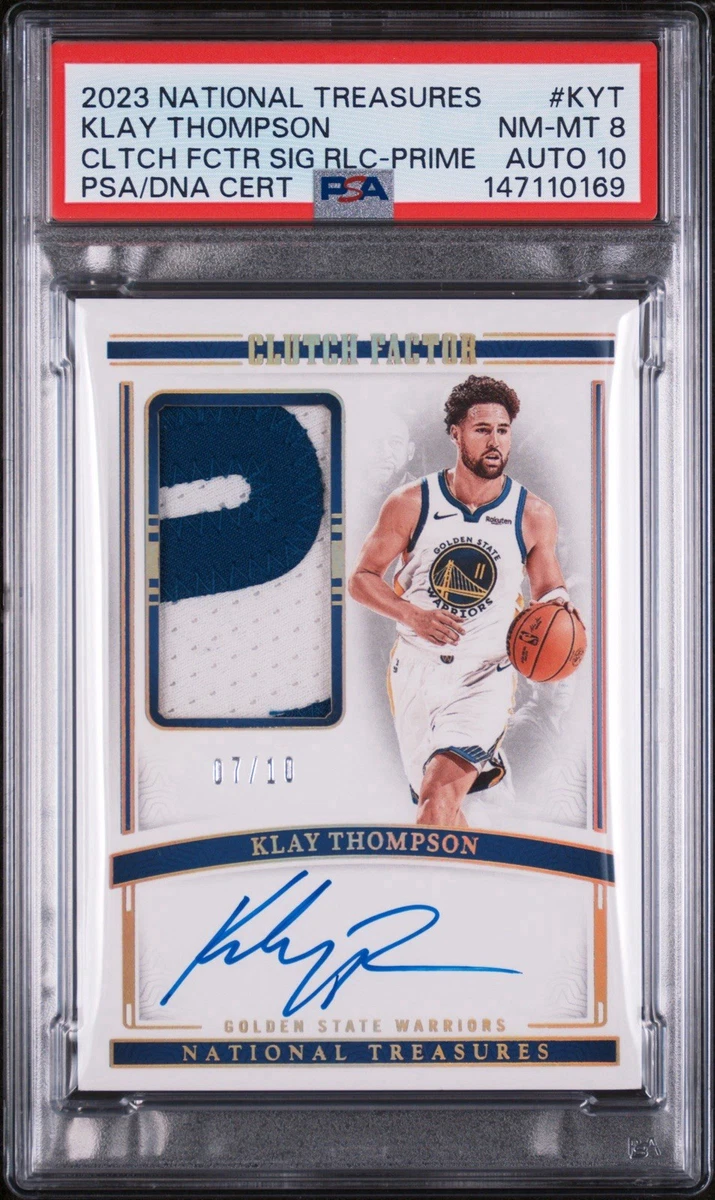 Panini Klay Thompson Basketball Autographed Sports Trading Cards