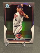 2023 Bowman Chrome Draft Refractors #25 Dylan Questad TWINS