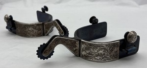 VINTAGE BOB BLACKWOOD AUTHENTIC WESTERN COWBOY SPURS W