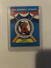 1989 Fleer Baseball Sticker Card Anaheim Angels