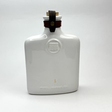 Misc. Goods Co. Ivory Ceramic Flask Bottle 11oz with Cork Top Made in USA