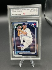 2024 Bowman CHROME Draft BDC-92 Trey Yesavage 1st Blue Jays GEM MINT PTA 10 🔥