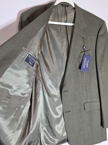 NWT Vintage Austin Reed Sport Coat Blazer Jacket Men's 44L Two Button Green USA - Picture 5 of 14