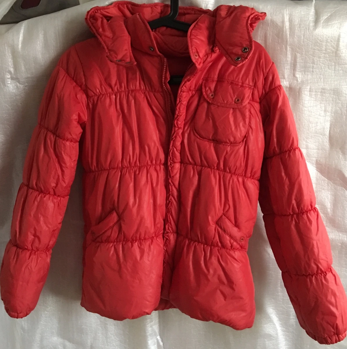 DOUDOUNE BLOUSON FILLE ROUGE MARQUE NAF NAF TAILLE 12 ANS