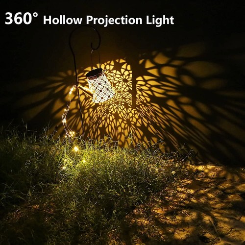 LED SOLAR LEUCHTE GIEßKANNE DEKO-KANNE LED WASSERFALL FÜR GARTEN AUßEN LAMPEN DE - Bild 12 von 13