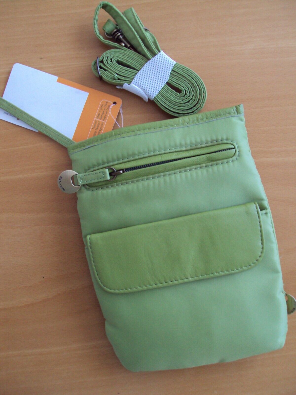 QVC, TRAVELON Umhänge- und Bauchtasche Nylon Fronttasche, grün, unbenutztovp