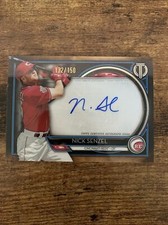2020 Topps Tribute Autographs Blue TA-NSZ Nick Senzel /150 Auto