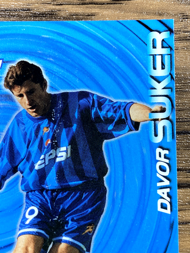 Team Pepsi 2002 FIFA World Cup Soccer Card Davor Suker Pizza Hat Croatia - Picture 4 of 10