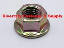 M10-1.25 JIS Flange Nuts Small Hex M10x1.25 Nut 10mm x 1.25 Serrated Flange 10.9