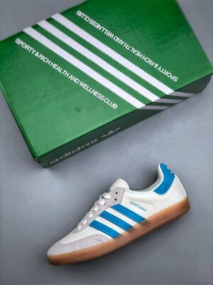 Adidas x Sporty and Rich Samba OG Cream Blue - IE7096 Men's Size IE7096
