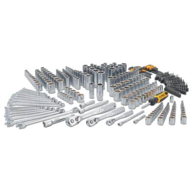 #ad #ad DEWALT Mechanics Tool Set 341 Piece SAE Metric 72 tooth Ratchet Polished Chrome $316.42