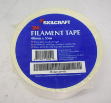 Skilcraft 3M Filament Tape 48mm x 55" Heavy Duty 2" x 60 Yards Off White
