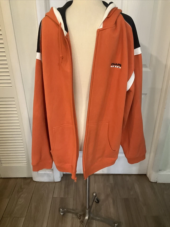Ralph Lauren Hombre Naranja XL Chaps Cremallera Completa Sudadera con Capucha Foto 2 de 4