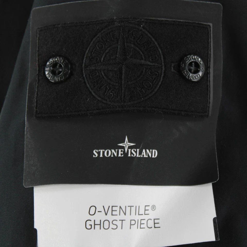 Chaqueta con etiquetas Stone Island NUEVA CON ETIQUETAS OVentile Ghost Piece Talla L Azul Oscuro Remo G2U Foto 4 de 4