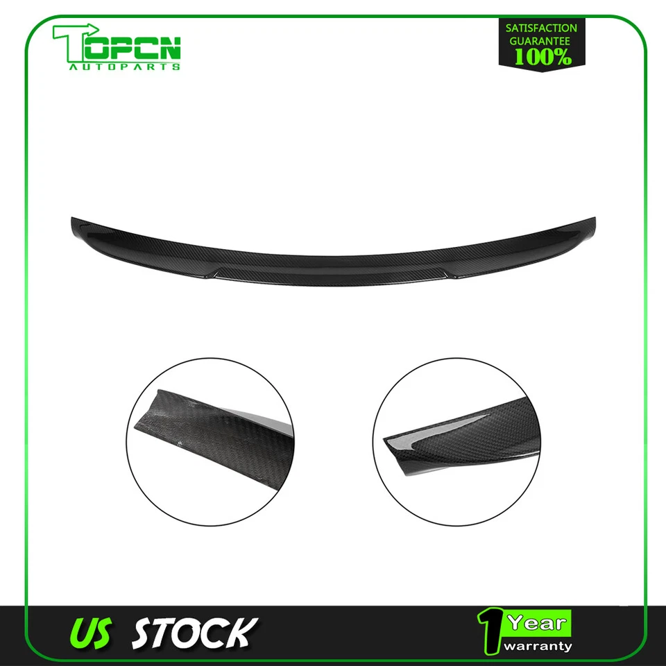 For 2016 -2020 Kia Optima K5 2017 2018 2019  Carbon Fiber Trunk Spoiler Wing New Foto 2 de 4