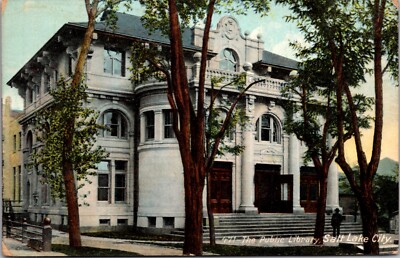 Postcard The Public Library in Salt Lake City, Utah