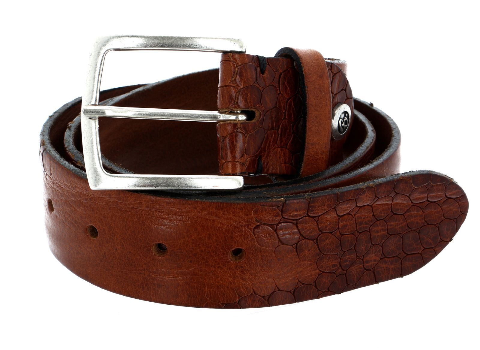 b.belt Bela Ledergürtel  Mid Brown