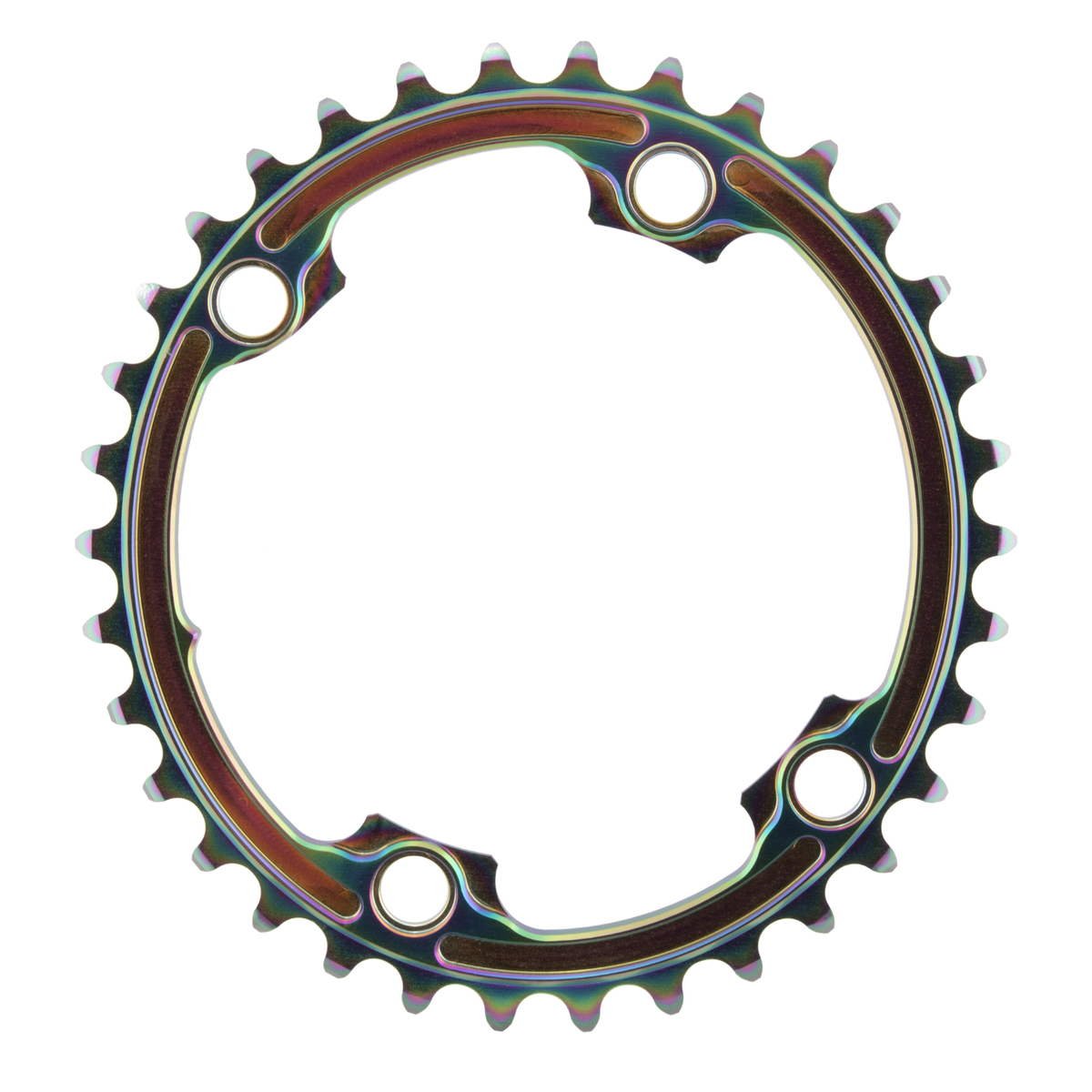 パーツ absoluteBLACK PREMIUM OVAL ROAD 9100/800 absoluteBLACK R9100/8000 Oval Road Chainrings - Fair Wheel Bikes