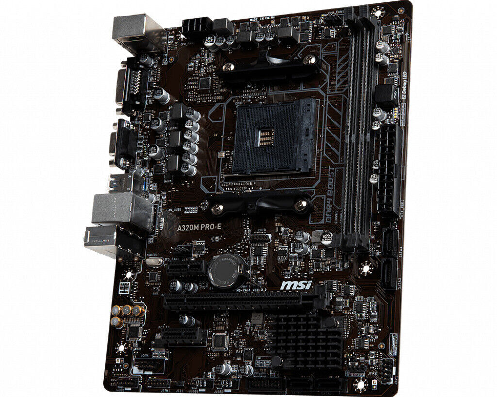 MSI A320M PRO-E Motherboard AMD A320 Socket AM4 DDR4 M-ATX