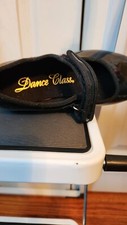 Dance Class Tap Shoes Girls Black Patent Leather Size 13