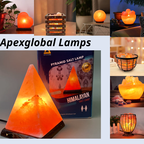 Apexglobal himalayan salt lamps- pyramid shaped Handcrafted item-best gift idea - Picture 2 of 4
