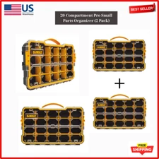 DEWALT 20-Compartment Pro Small Parts Organizer (2 Pack)