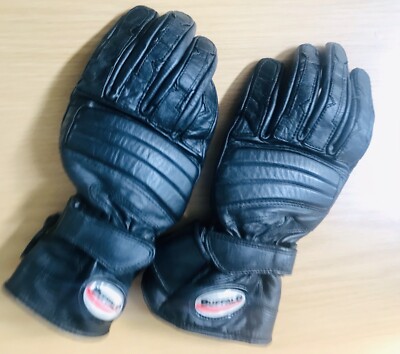 Buffalo Leather Motorcycle gloves Schoeller Keprotec Size S UK
