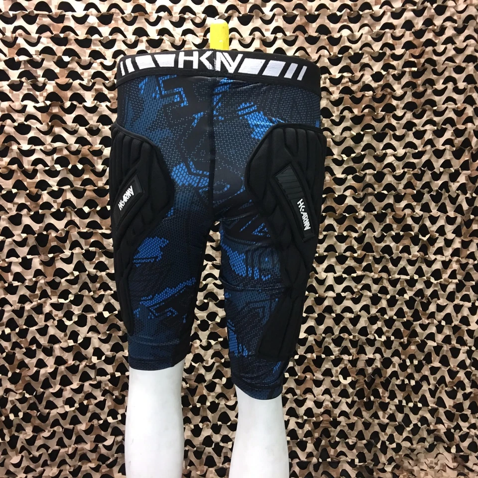 NUEVO HK Army Crash Acolchado Paintball Pantalones Cortos Deslizantes - Negro/Azul - L/XL Foto 3 de 4