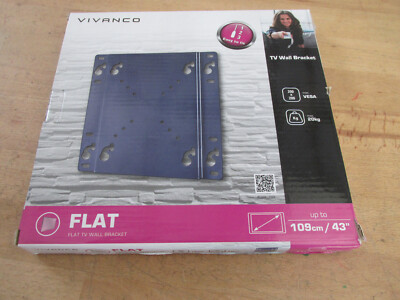 TV Wandhalter, flaches Profil für Bildschirme bis 109 cm / 43''   AKTION DV3holz