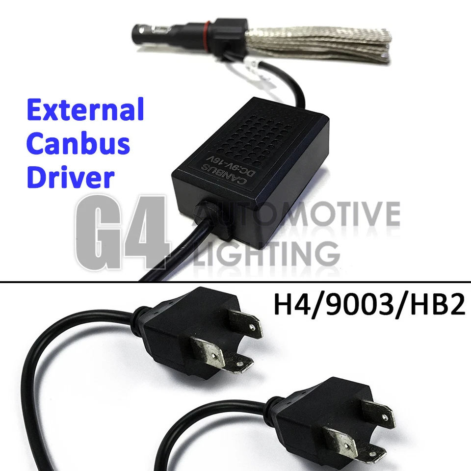 2x Fanless H4 9003 Canbus LED Headlight Kit 6000K Xenon White Bulb Super Bright - Image 3 of 4