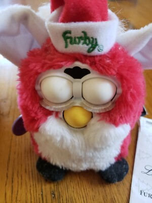 Vintage Furby Red White Special Limited Edition Christmas