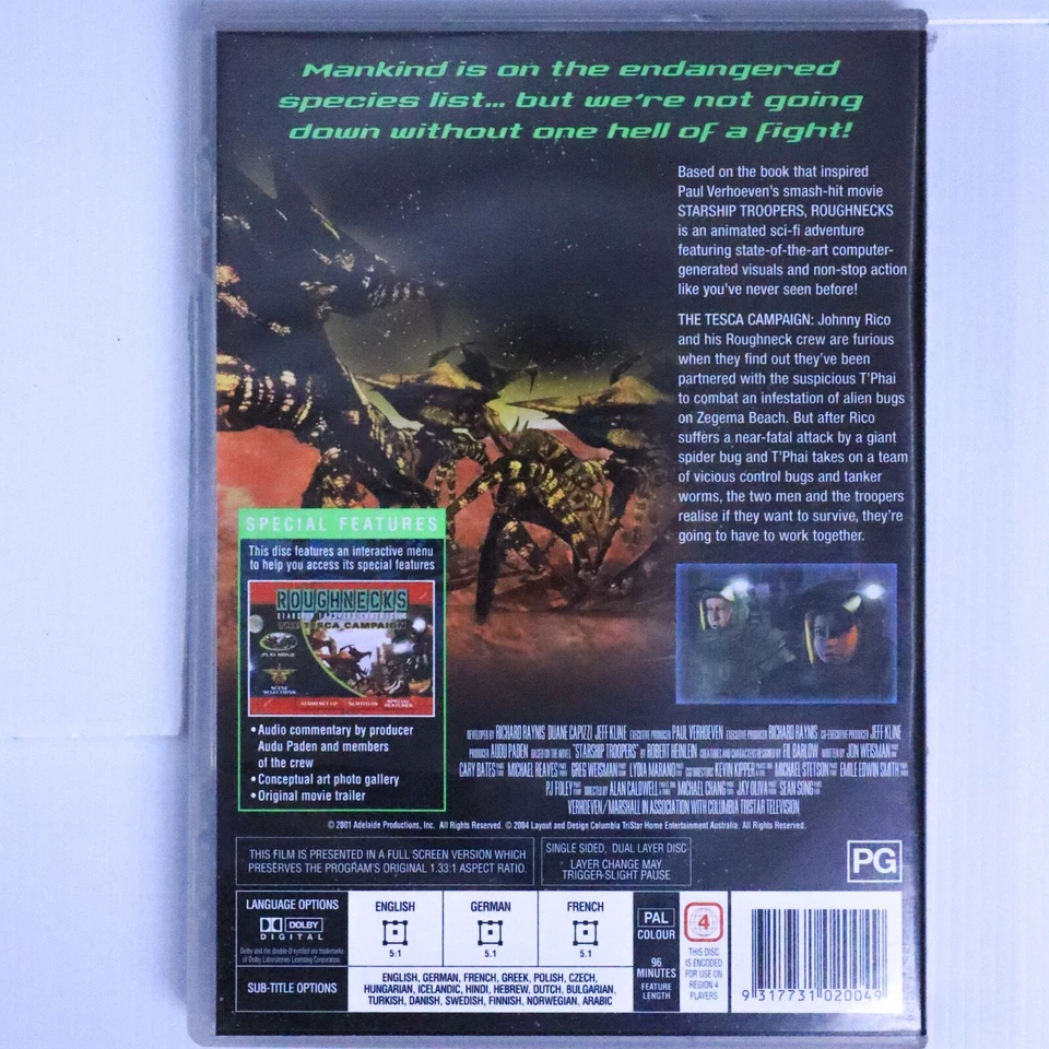 Roughnecks: The Starship Troopers Chronicles - The Tesca Campaign (DVD, 2000) Foto 2 de 4