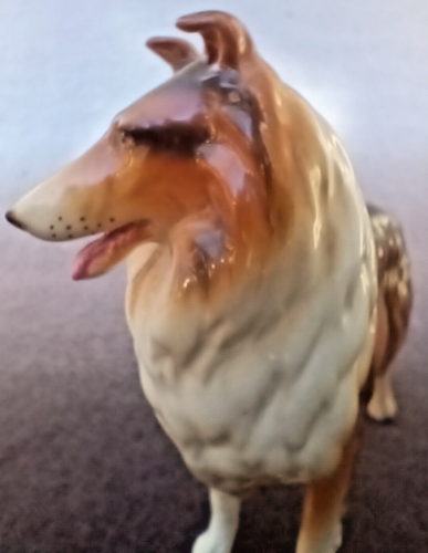 Collie Dog Shafford Figurine Large Ceramic Porcelain With Sticker - Picture 6 of 10