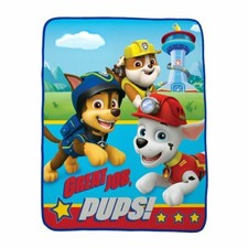 Paw Patrol 40" x 50" Kids Silky Soft Throw feat. Chase, Marshall  Rubble NEW 