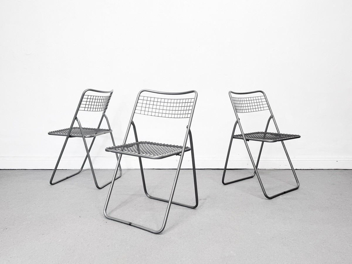1/3 Wire Chairs Klappstühle Gitter Ted Net Ikea 1990