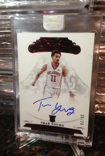 Trae Young Rookie AUTO Autograph #06/20 SP 2018 Panini Flawless Rc