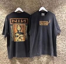 Nine Inch Nails NIN Band Graphic 2 Side Black Unisex Shirt Reprint For Men Women