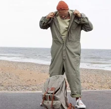 Men Bib Overalls Multi-Pocket Cargo Jumpsuit Streetwear Trousers Pants Work Suit